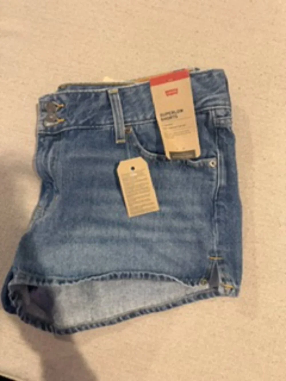 Levi's Low Rise Denim Shorts